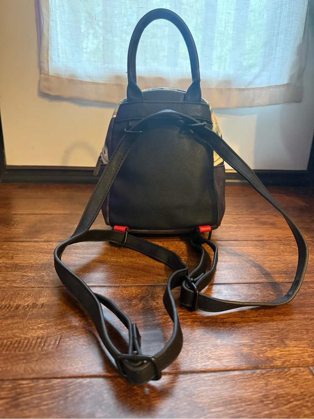 Sprayground Black & Green Money Print Mini Backpack